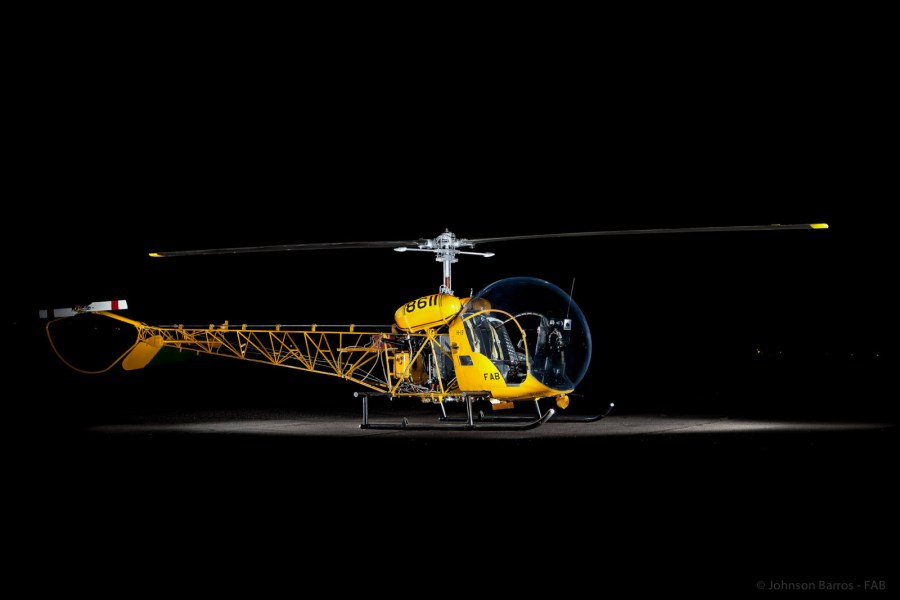 Repousando no MUSAL, este Bell 47 Sioux, serviu na Força Aérea Brasileira sob o designativo de H-13 por muitos anos.